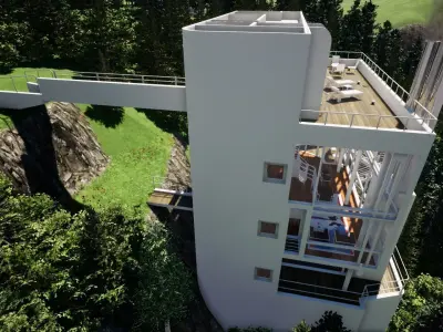 Richard Meier Douglas house an architectural masterpiece 3D model