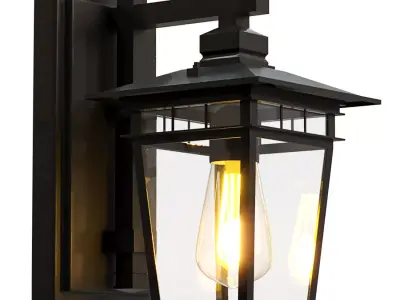 Retro Outdoor Wall Light 3D model