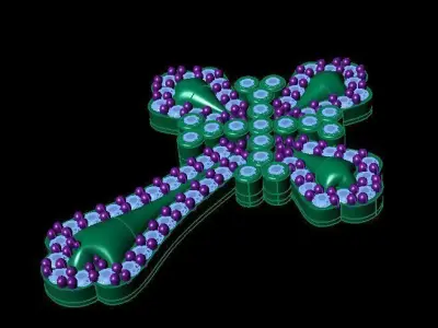 cross pendant 3D print model