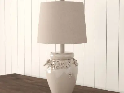 Bilderback Ivory Table Light Lamp 3D model