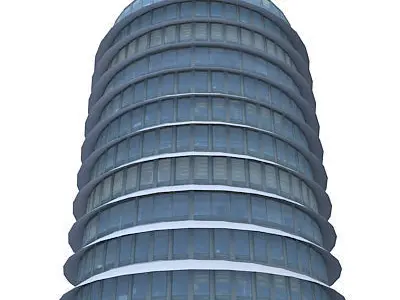 40 Cityscape Buildings Low-poly 3D model