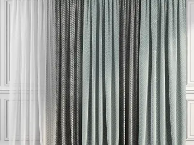Curtain Set 289 3D model