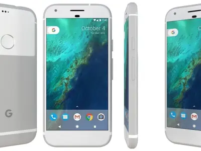 Google Pixel Very Silver 3D model