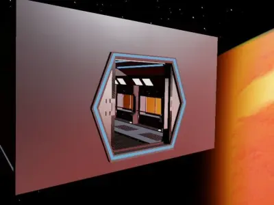 Space corridor 3d  3D model