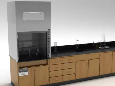 Laboratory Table 02 3D model