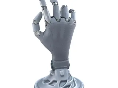 mechanical hand robot figure 3D model