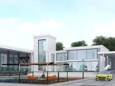 Villa 1 -Villa ONE Low-poly 3D model