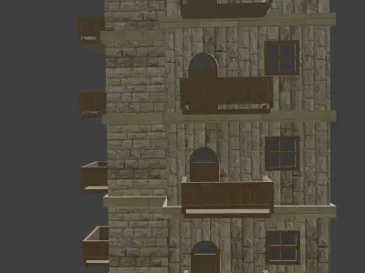 House Model 17 Low-poly 3D model
