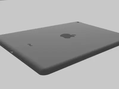 Ipad 8th generation three colors Low-poly 3D model