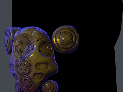 Gas mask helmet 3d model scifi Low-poly Low-poly 3D model Low-poly 3D model