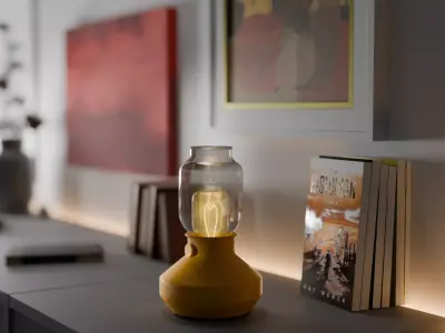 Desk lamp Low-poly 3D model