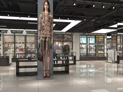 Clothing Store 03 3D model