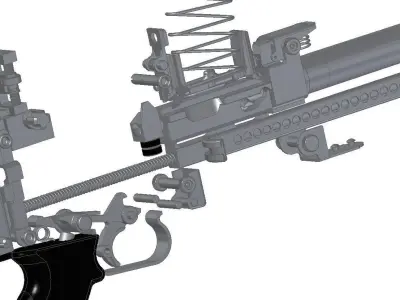 Stoner 63 LMG 3D model