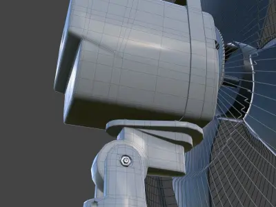 Household floor fan 3D model