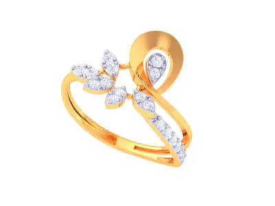 Women Ring MTL 3dm STL OBJ FBX Details 3D print model