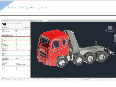 Revit Family Parameter Scania R650 Palfinger PK 135002 TEC 7 3D print model