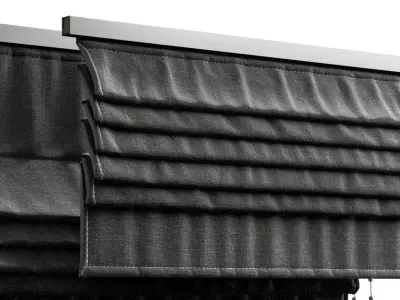 Roman curtains 03 3D model