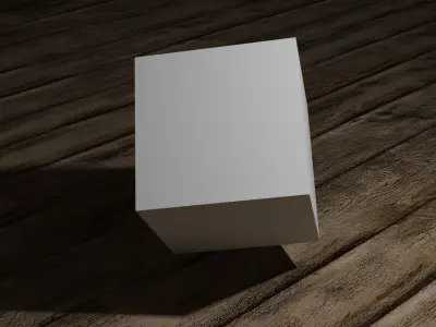 Blender Default Cube Low-poly 3D model