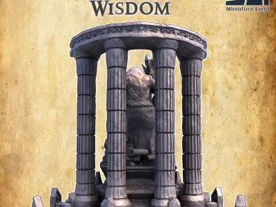 Altar of Wisdom Tabletop Terrain 28MM  3D print model