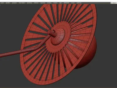 Balls and Discs Circle 5 Low-poly 3D model