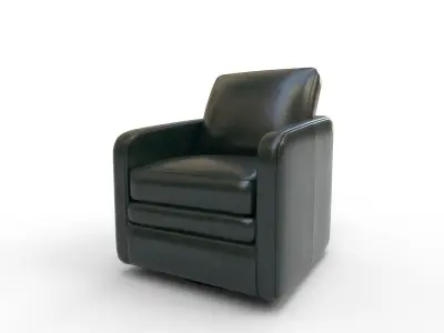 Aycel Wide Swivel Armchair 3D model