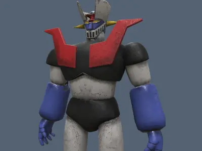 Mazinger Z robot Low-poly 3D model