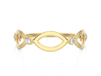 Light Minimalist Diamond Ring 3D print model order