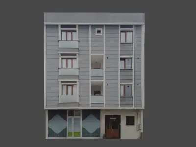 Architectural Building-7 Free low-poly 3D model