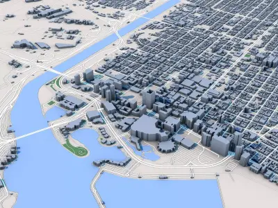 Long Beach City California 3D model