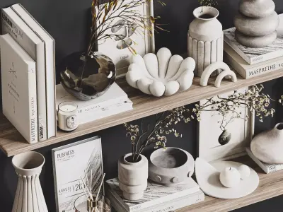 Decorative set 38 3D model shop