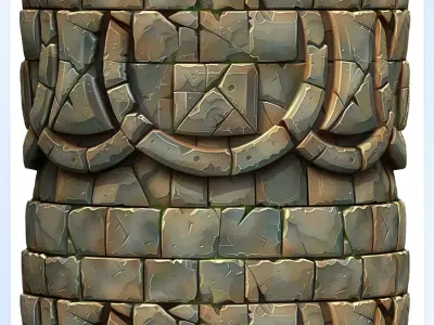 Stylized Wall Seamless Texture Texture 7