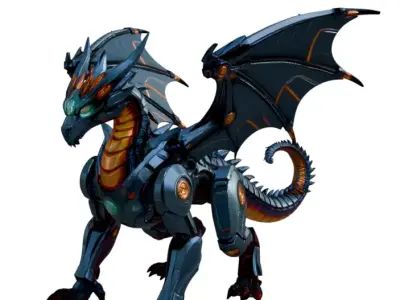Robotic Dragon 3D model