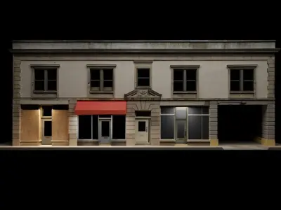 City Building 1 Low-poly 3D model