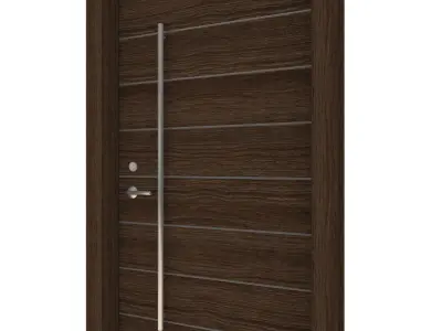 Door Collection-004 Dark Wood 3D model