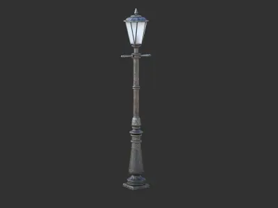 Street Lamp Low-poly 3D model