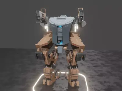 CX-05 Mechanized infantry support vehicle Low-poly 3D model