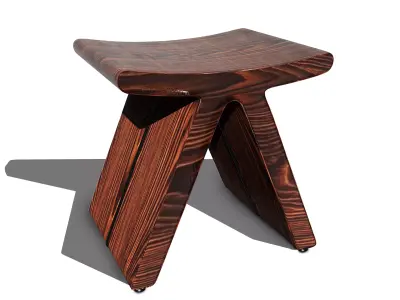 Flip V Stool 3D model