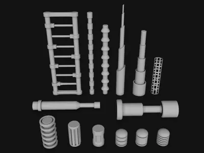 Sci-Fi Construction Kit 3D model