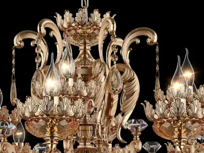 MD 89325-12-6-3 Osgona Chandelier 3D model