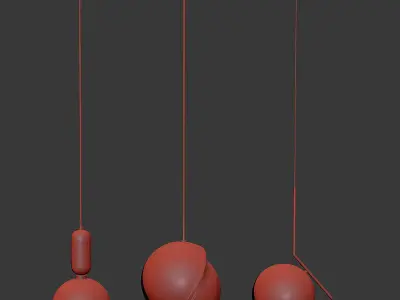 Ceiling Light Suspension Chandelier Collection 3D model