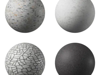 Terrazzo Porcelain tiles - set 03 Texture