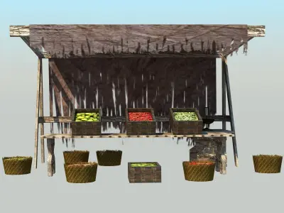 Medieval Market 3D model
