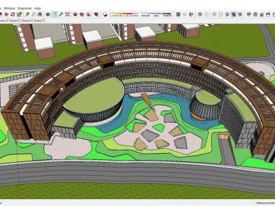 Sketchup School and University C3 3D model