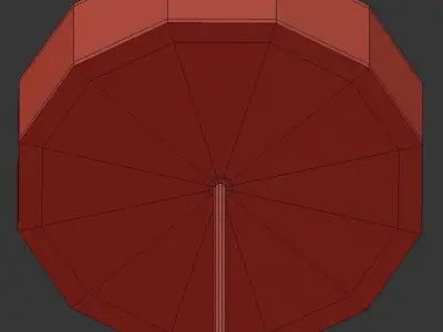 TRAPEZE pendant lamp - gold 3D model