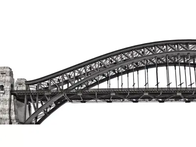 Sydney Harbour Bridge Realistic 3D Model 3D model