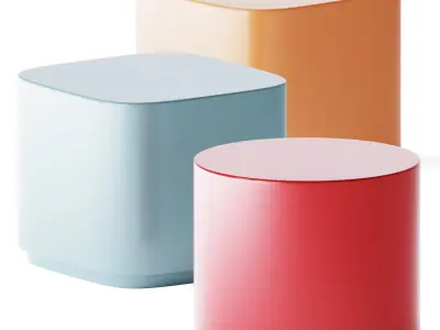 Bobo Coffee Tables by Meridiani  3D model
