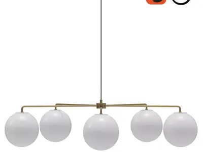 MENU Chambers Chandelier 96 with TR Bulb 3D model