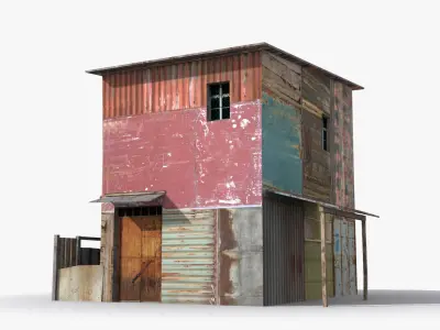 Slum x20 Low-poly 3D model purchase