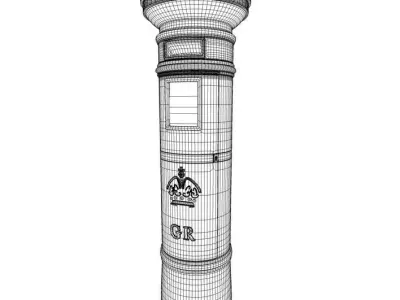 Royal Mail London Postbox 3D model