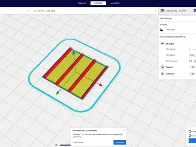 metal roofing panel 3D print model